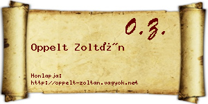 Oppelt Zoltán névjegykártya